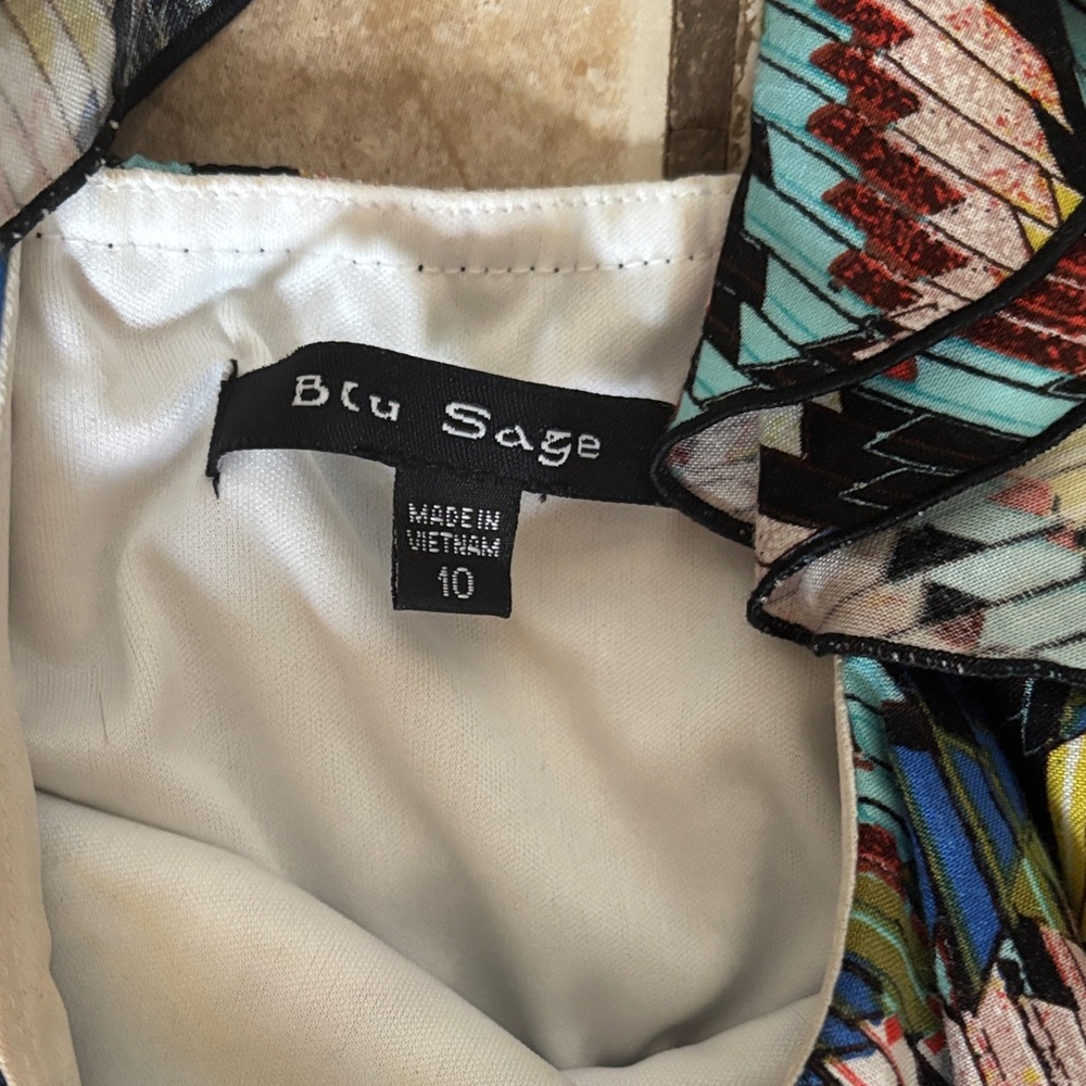 Blu Sage Multicolor Ruffle Dress - Picture 2 of 3